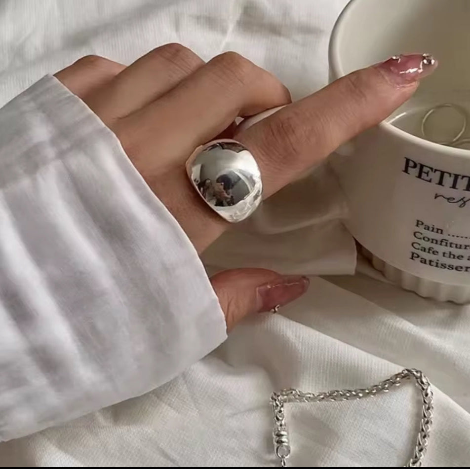 Anel Bol Prata 925