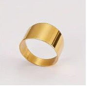 Anel Largo Dourado