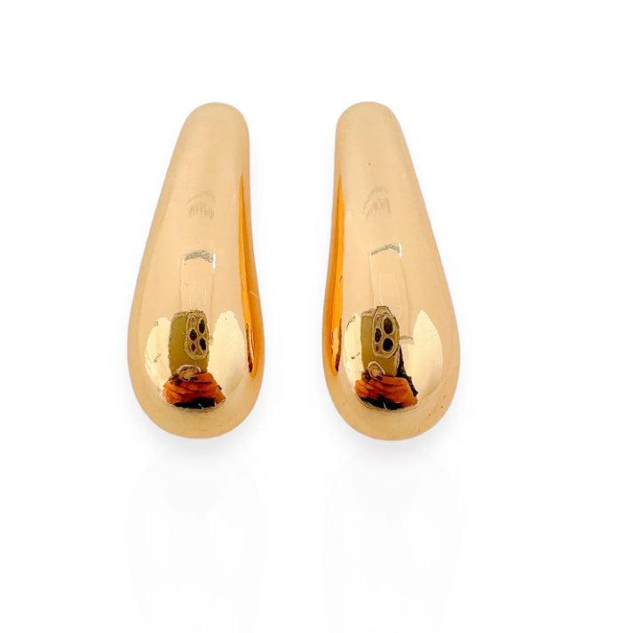 Brinco Gota Longo Bol Dourado