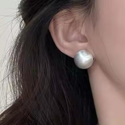 Brinco Argola Bolinha Acetinado