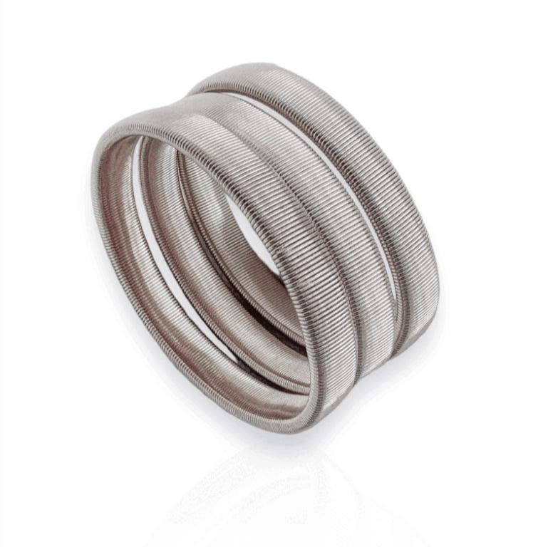 Trio Pulseira Bracelete Fio Mola Folheado