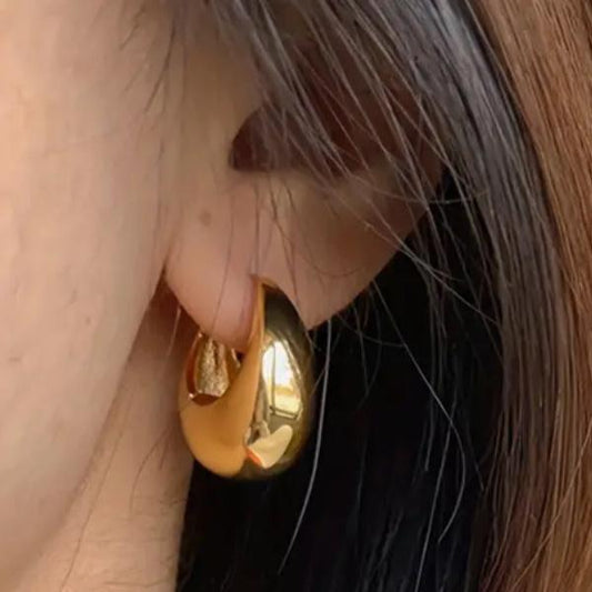 Brinco Argola Click Pequeno Dourado
