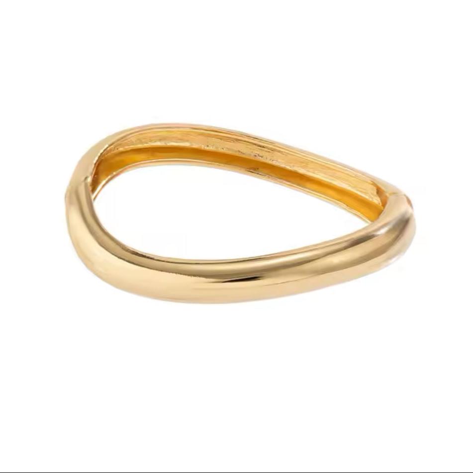 Pulseira Bracelete Torta Dourado