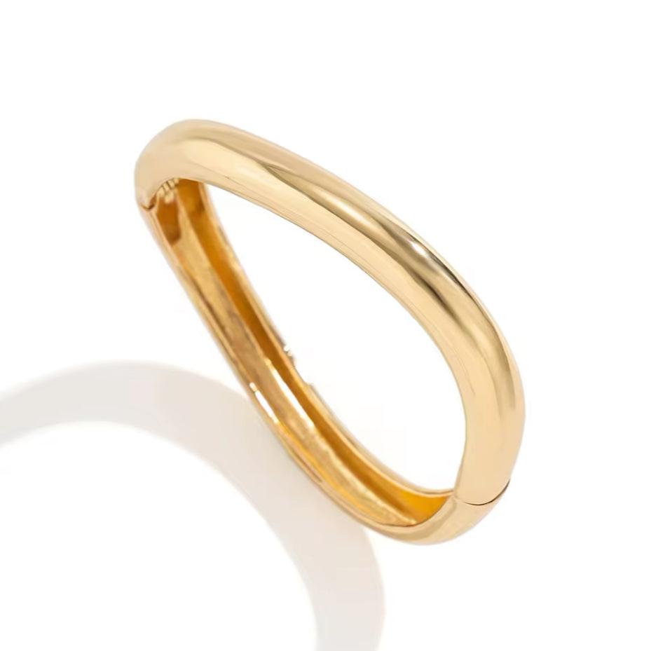 Pulseira Bracelete Torta Dourado