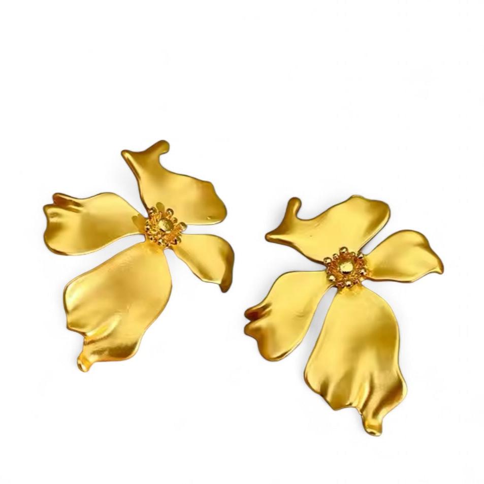 Brinco Flor Acetinado