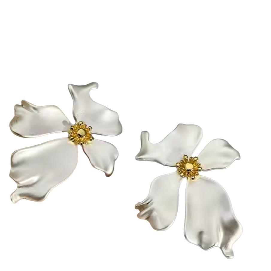 Brinco Flor Acetinado