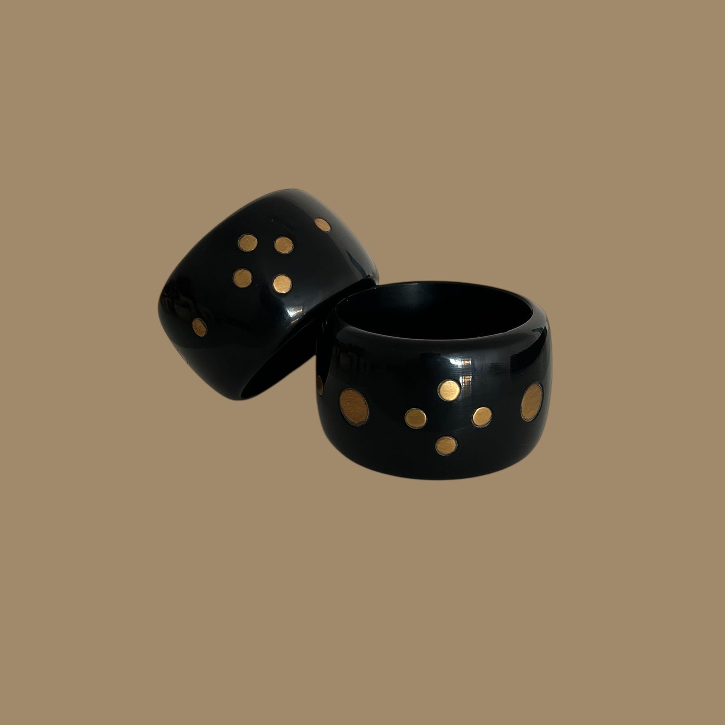 Pulseira Bracelete Resina Indiano com Dourado