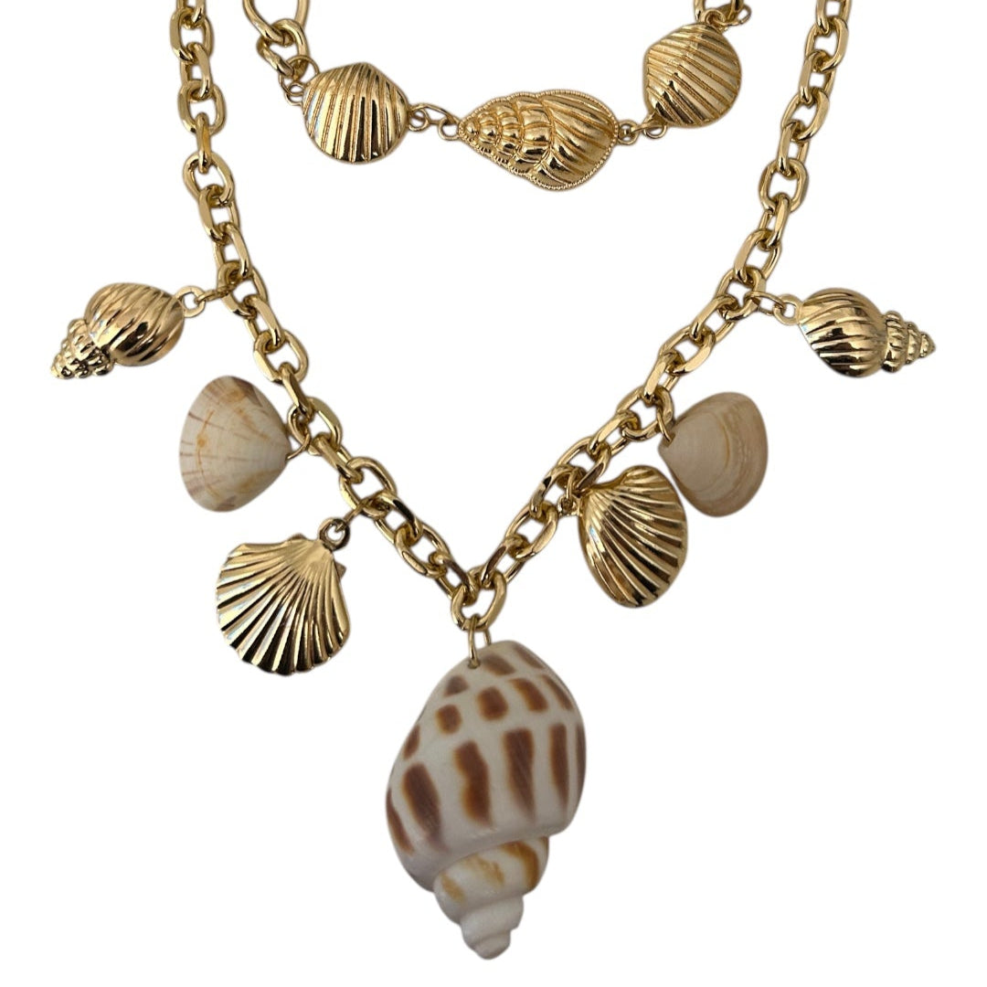 Colar Duplo Pingetes Mar Dourado