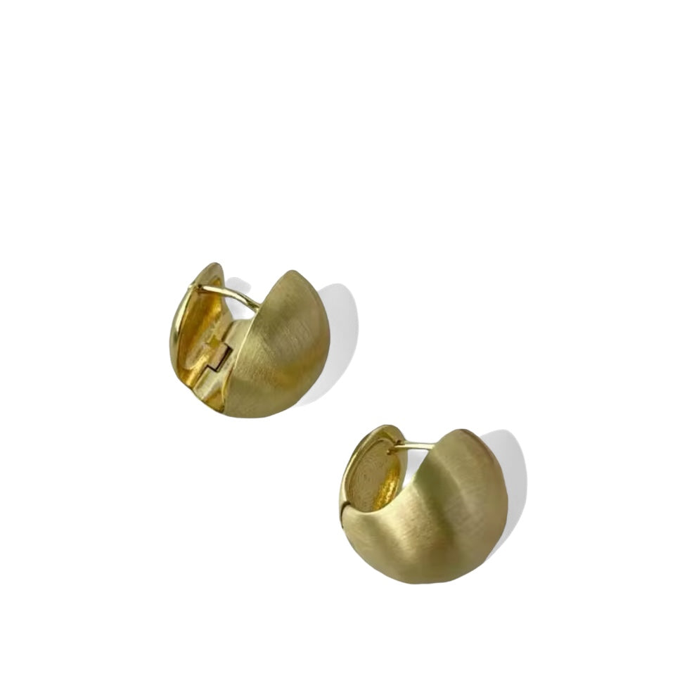 Brinco Argola Bolinha Acetinado