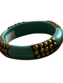 Pulseira Bracelete Indiana Resina com Tachinhas