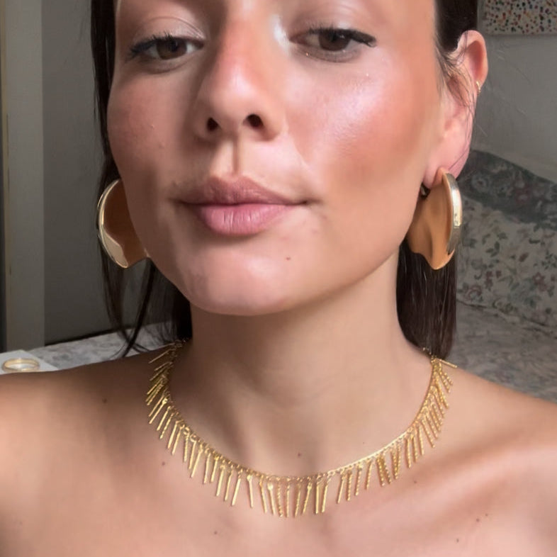 Colar Corrente Palitos Dourado