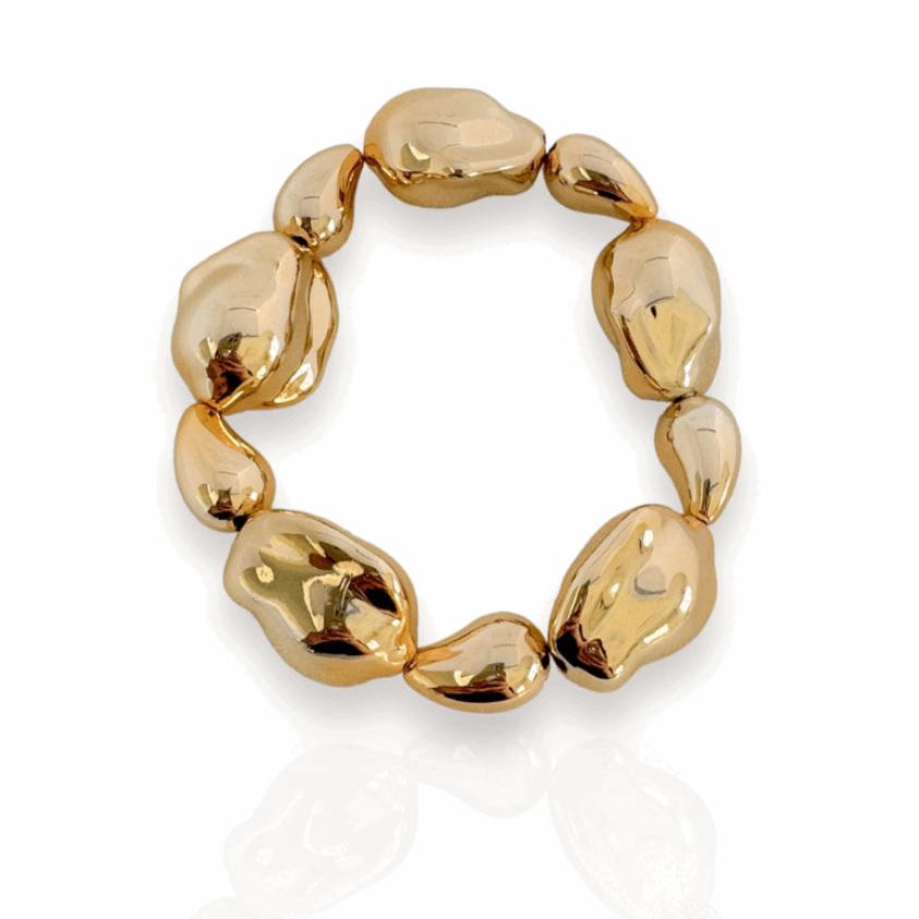 Pulseira Organica Folheada