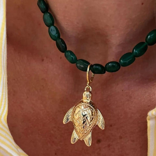Colar Pedras Naturais com Pingente