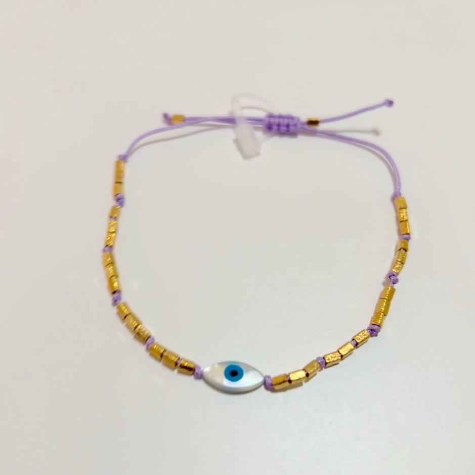 Pulseira Regulavel Canutilhos Olho Grego