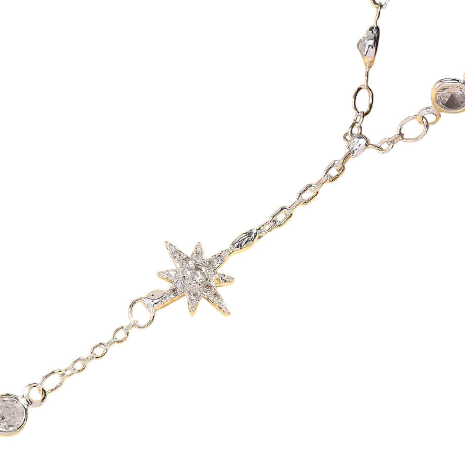 Pulseira de Mäo Estrela Prateada