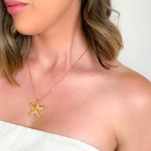Colar Corrente Com Pingente Estrela