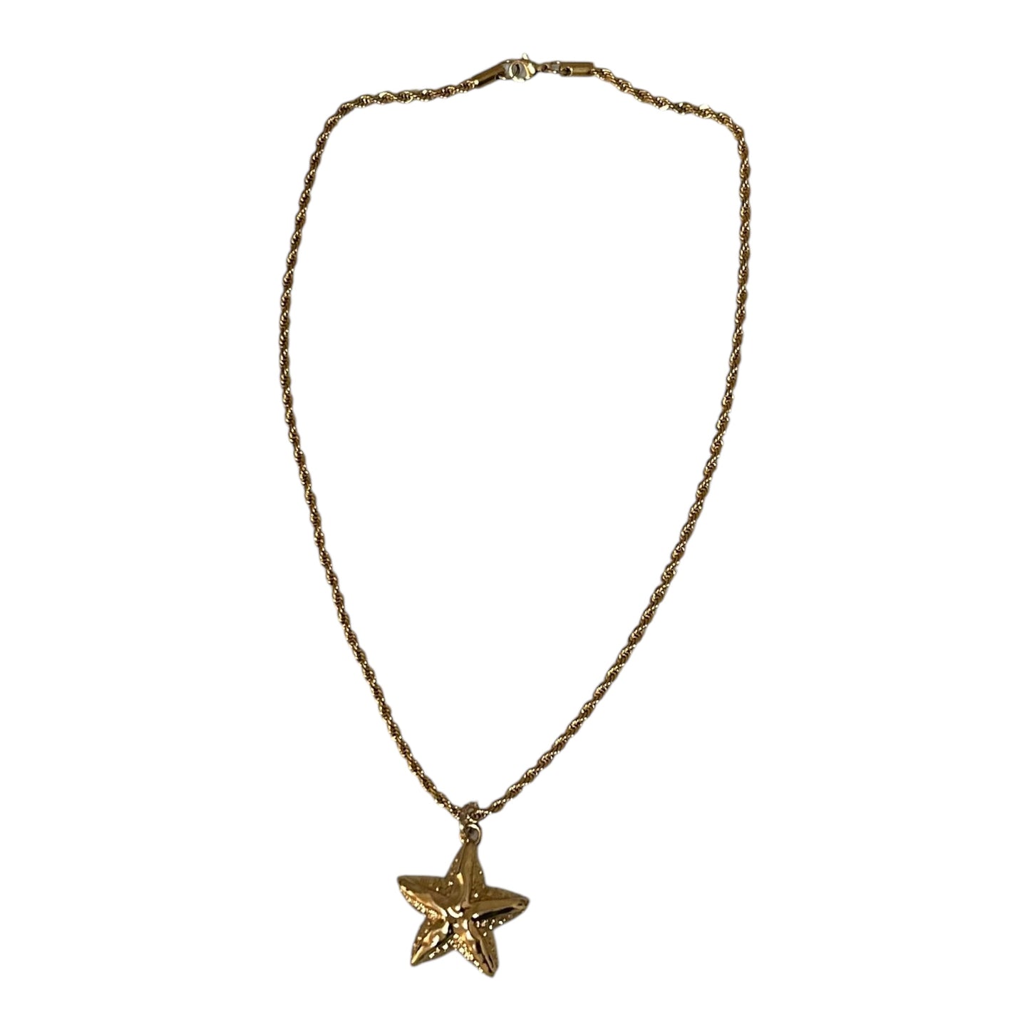 Colar Corrente Com Pingente Estrela