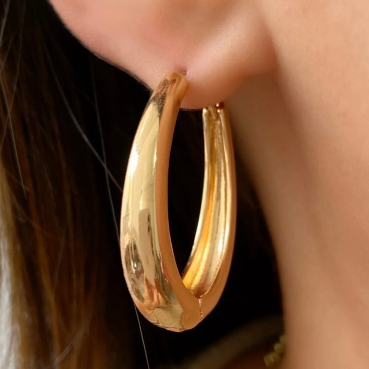 Brinco de Argola Oval