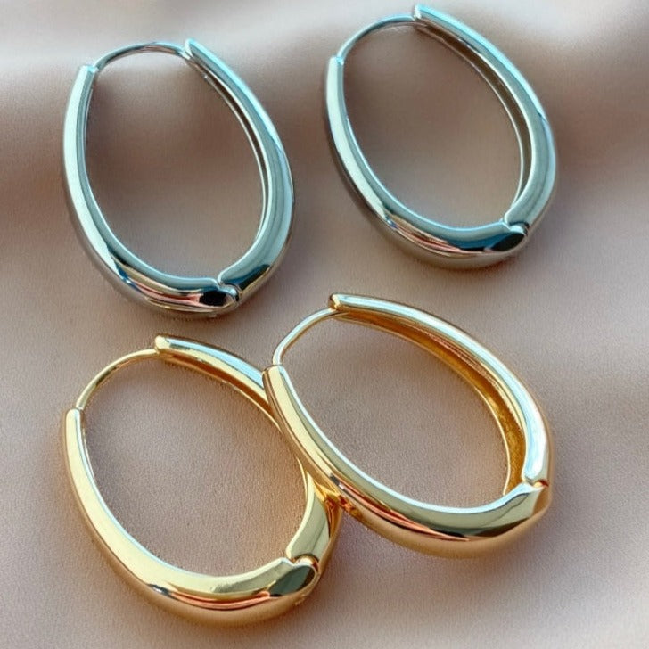 Brinco de Argola Oval