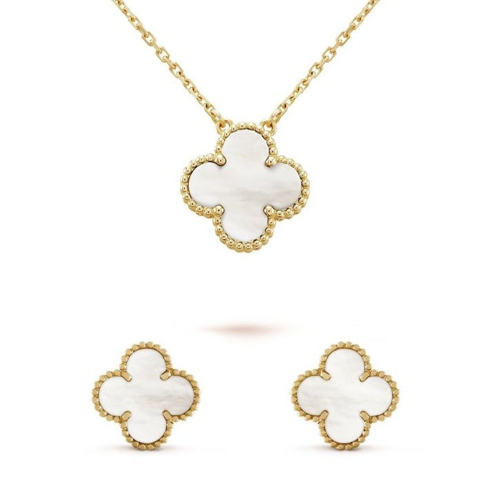 Colar Chocker com Brinco Trevo