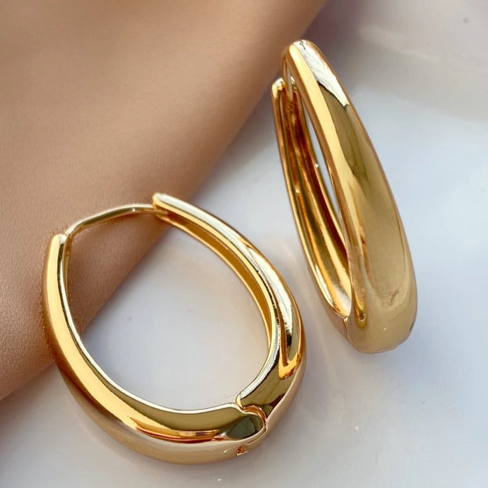 Brinco de Argola Oval
