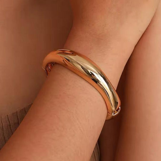 Pulseira Bracelete Irregular Dourado