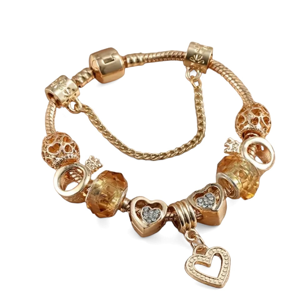 Pulseiras Com Berloques Dourada