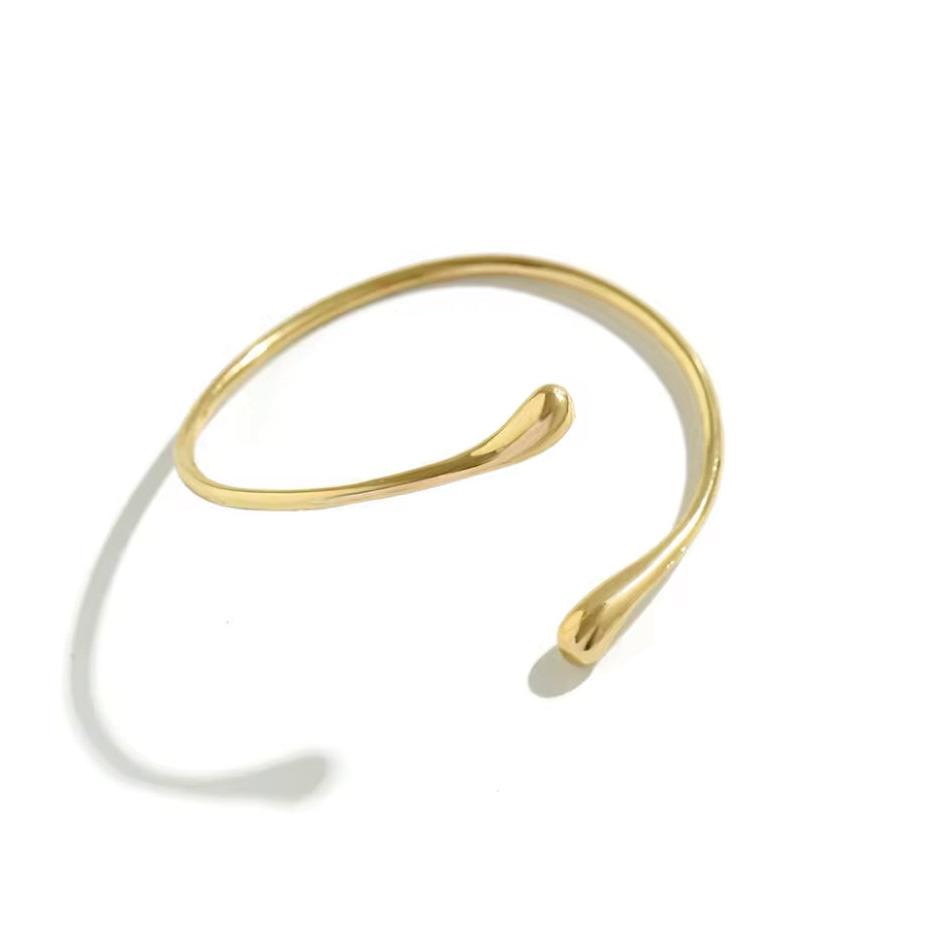 Pulseira Bracelete Superior Dourado Folheado