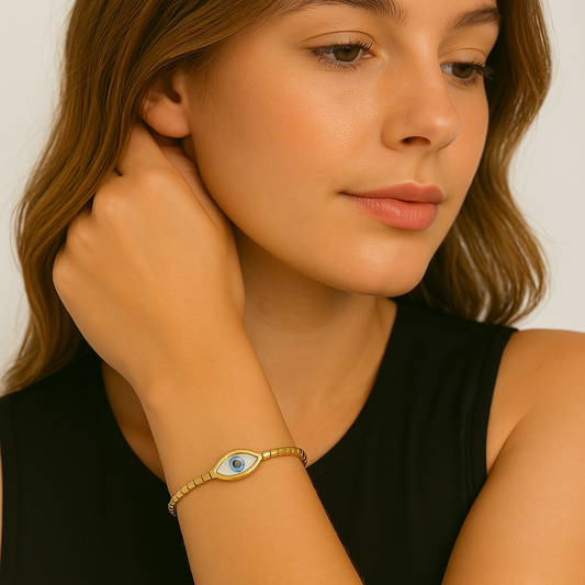 Pulseira Regulavel Canutilhos Olho Grego