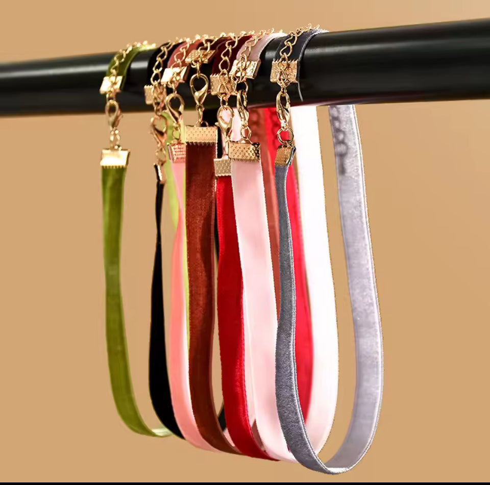 Colar Chocker Veludo Fino Com Fecho